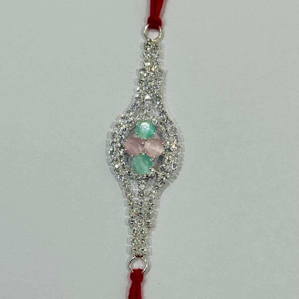 Silver Pooja Thali Set for rakhi ceremony